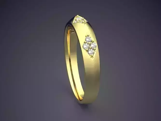 Ring With Few Diamonds 2799