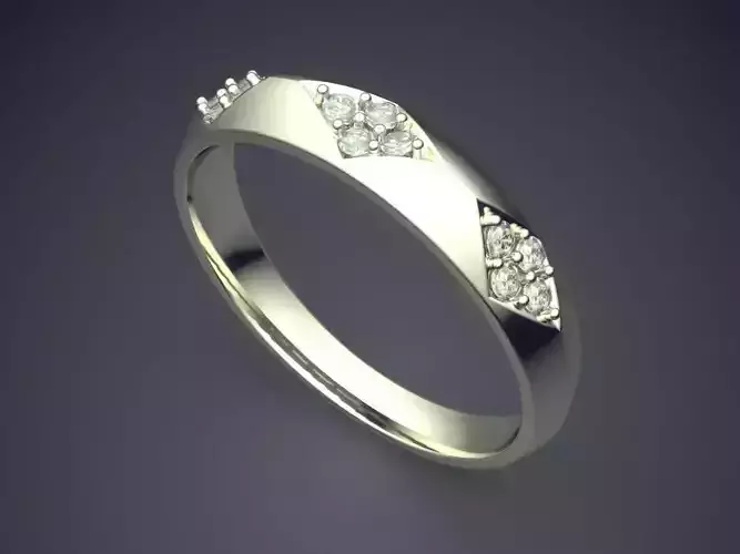 Ring With Few Diamonds 2799