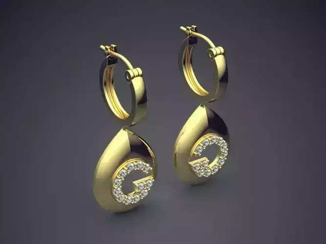 Impressive Classic Minimal Earrings with Diamonds