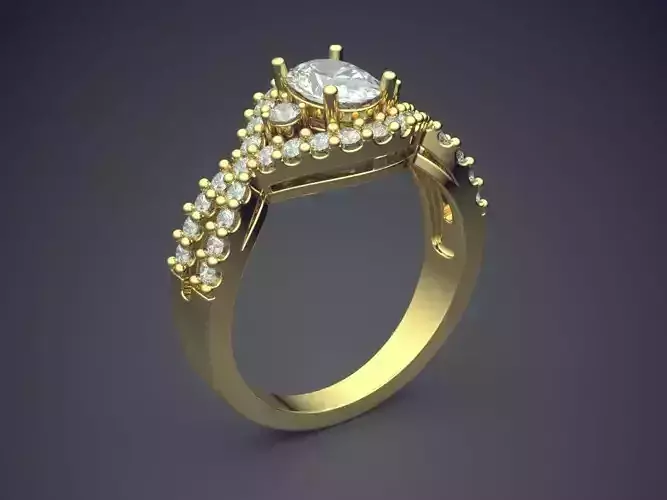 Engagement Ring With Diamonds 2779
