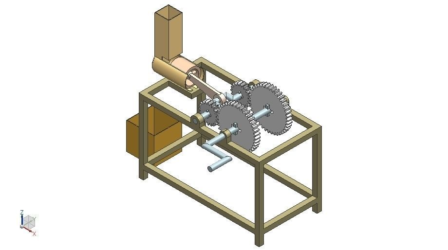 Can Crusher free 3D Model .ige .igs .iges