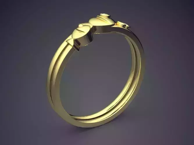 Cute Simple Minimal Ring With Diamonds
