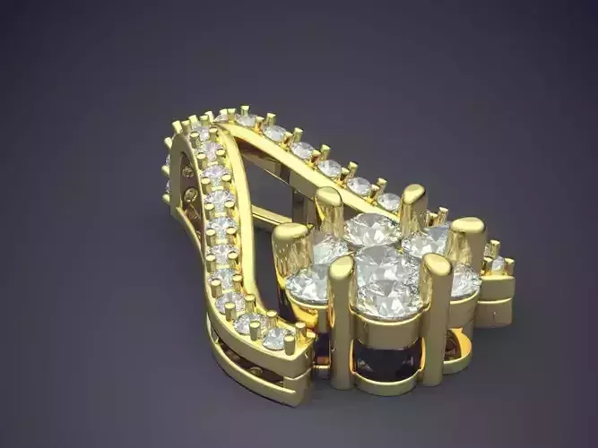 Gorgeous Impressive Luxurious Pendant with Diamonds