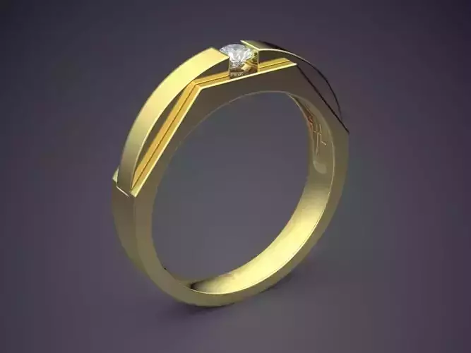 Geometrical Elegant Luxurious Diamond-Ring for Engagement