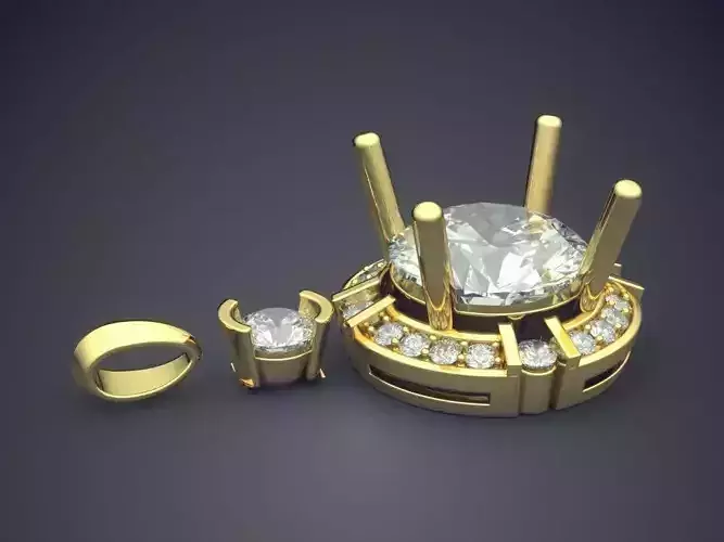 Pendant With Diamonds 2765