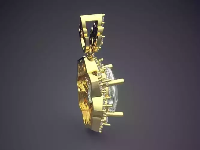 Luxurious Pendant With Diamonds 2739