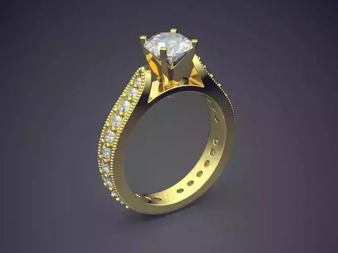 Luxurious Ring With Diamonds 2737
