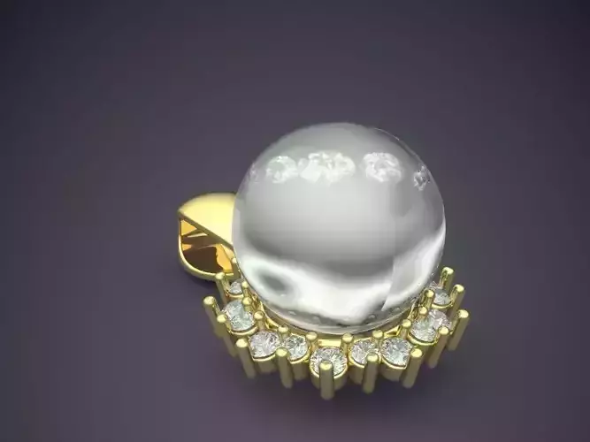 Pendant With Huge Pearl 2734