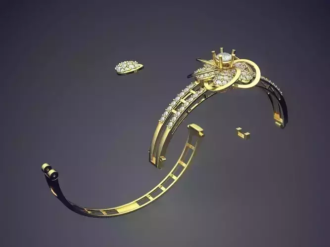 Pendant With Diamonds CAD-2733