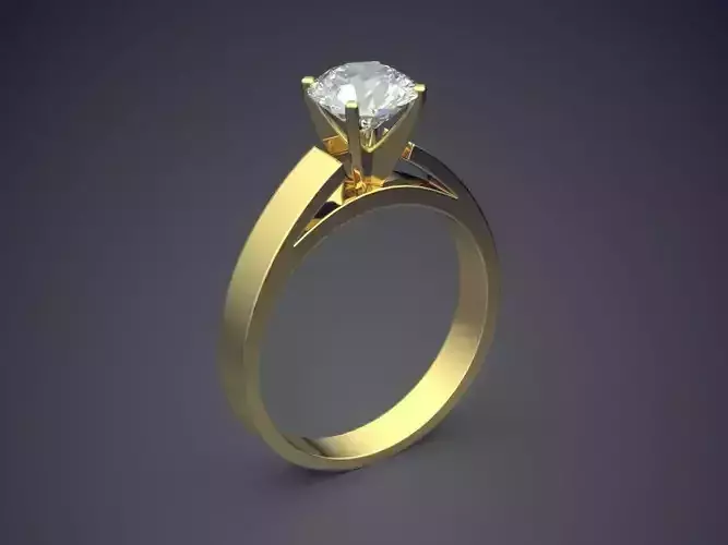 Engagement Ring With Diamond 2714