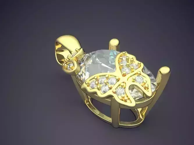 Beautiful Extraordinary Elegant Pendant for Women with Butterfly