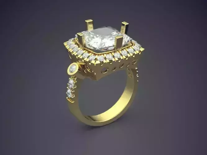 Engagement Ring With Diamonds 2708