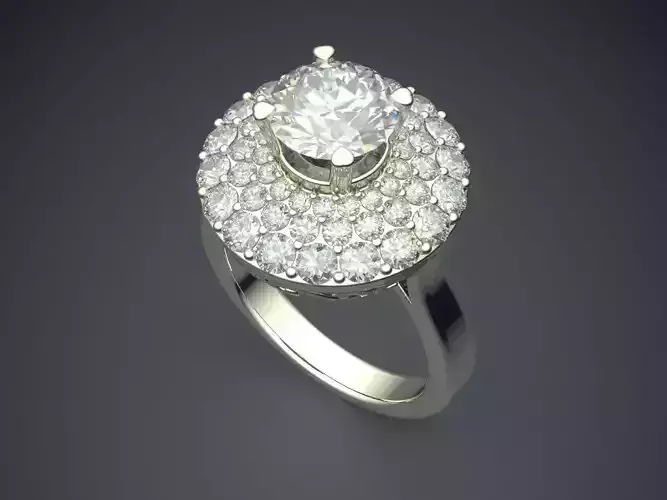 Ring With Diamonds 2697