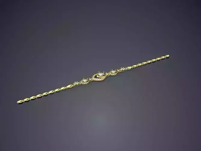 Bracelet With Small Diamonds 2686