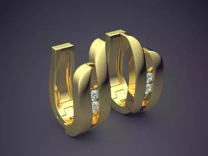 Earrings With Small Diamonds 2680