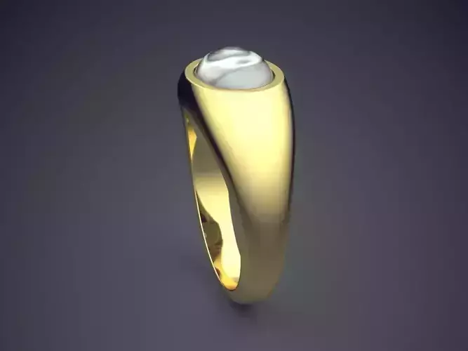 Ring With Pearl 2679