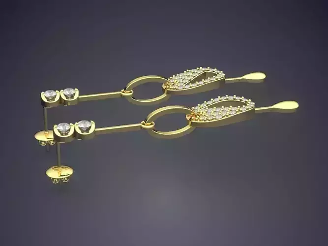 Unique Earrings With Diamonds 2674