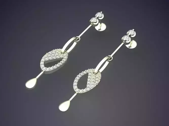 Unique Earrings With Diamonds 2674