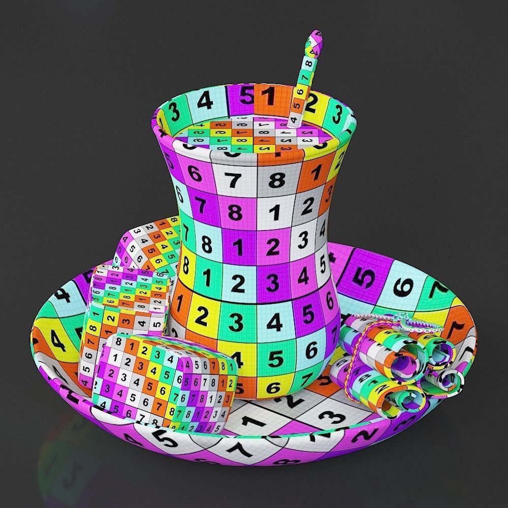 Turkish Tea and Delights 3D model_5