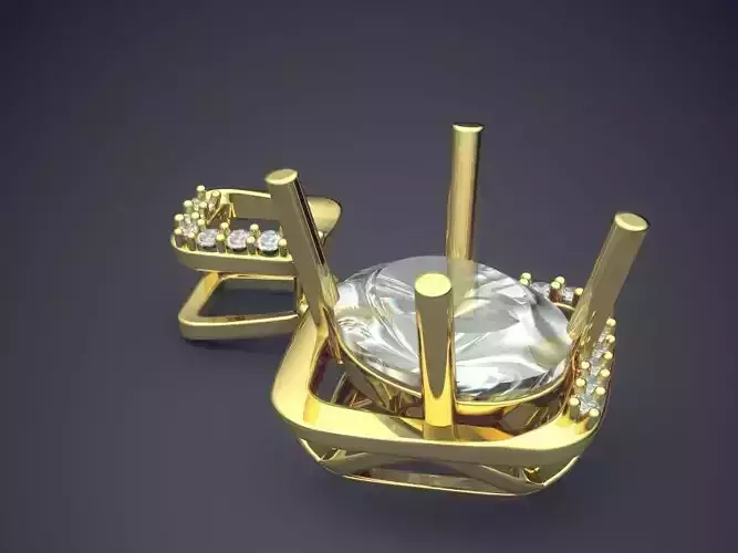 Pendant With Diamonds 2647 3D print model