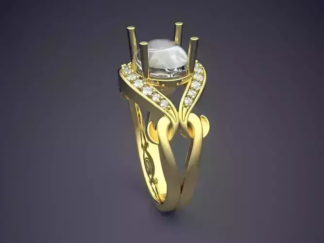 Luxurious Ring With Diamonds 2638