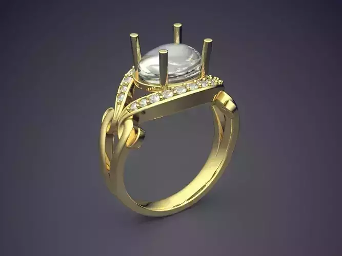 Luxurious Ring With Diamonds 2638