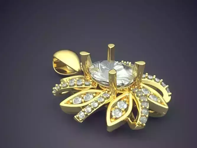 Extraordinary Flower-Shaped Pendant for Women
