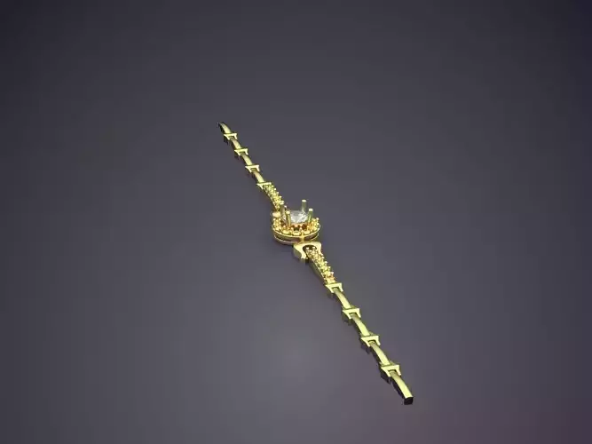 Thin Bracelet With Diamonds 2631