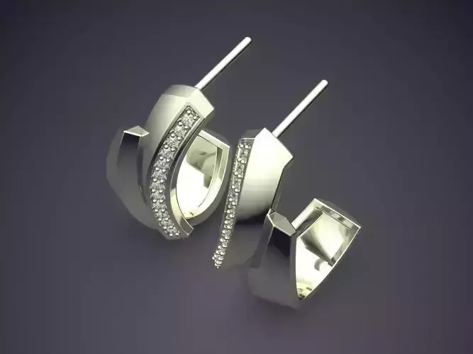 Unique Earrings With Small Diamonds 2625