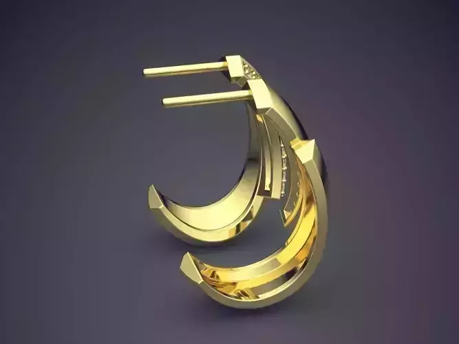 Unique Earrings With Small Diamonds 2625