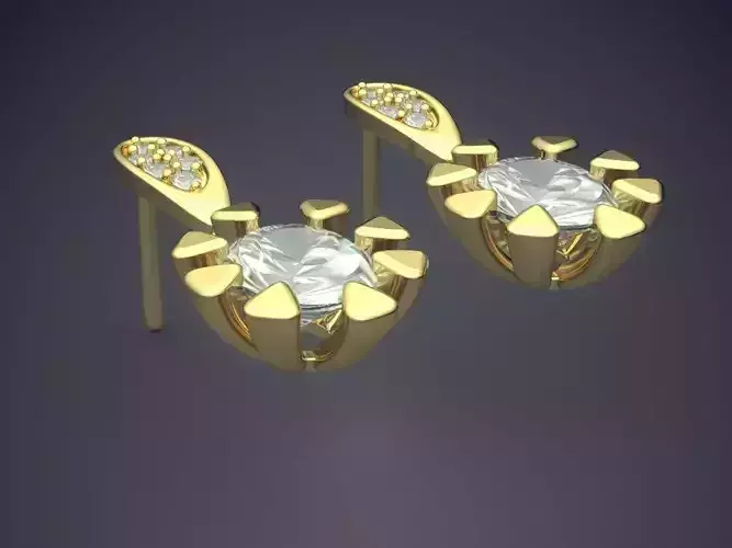 Cute Elegant Unique Diamond Earrings