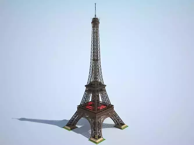 Eiffel Tower High detailed 3D model