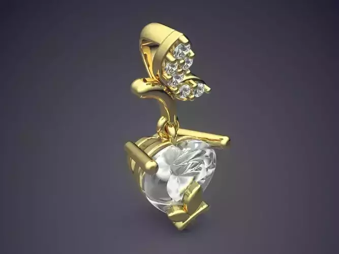 Unique Futuristic Shape Pendant