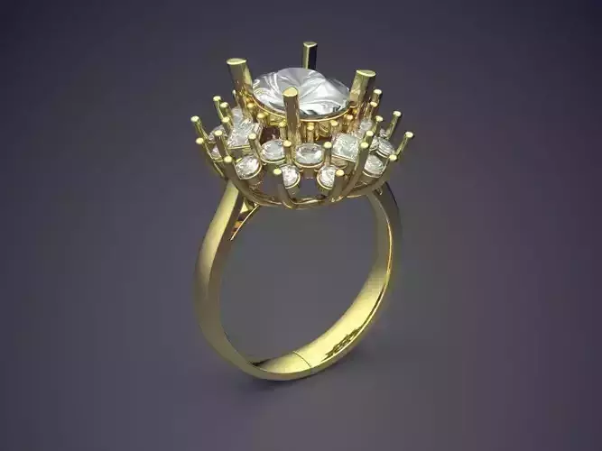 Gorgeous Impressive Flower Motif Diamond Ring