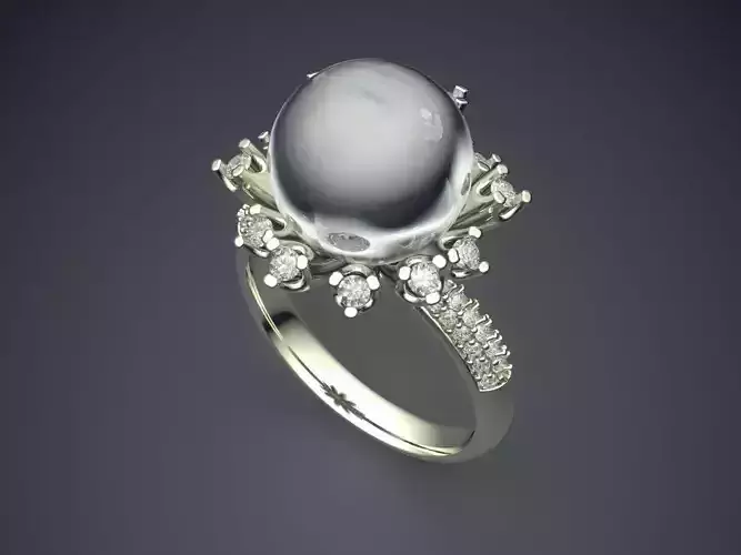 Ring With Pearl 2597