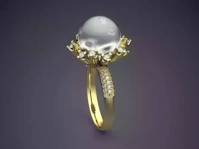 Ring With Pearl 2597