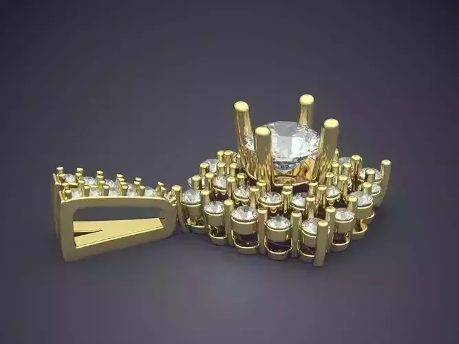 Pendant Full Of Diamonds 2596