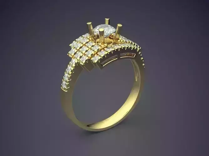 Luxurious Ring With Diamonds 2593