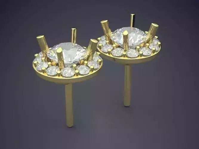 Earrings With Diamonds 2591