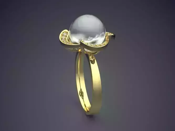 Ring With Pearl 2590