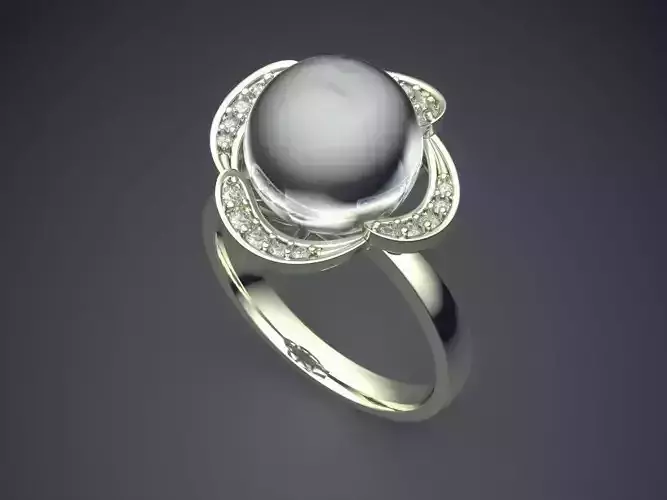 Ring With Pearl 2590