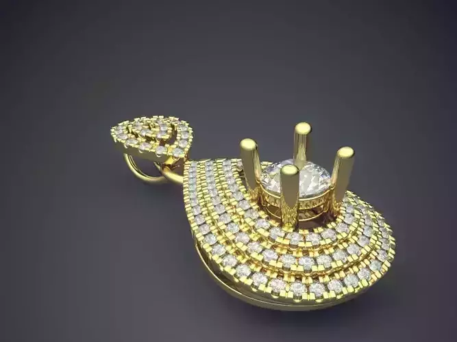 Pendant Full Of Diamonds 2585
