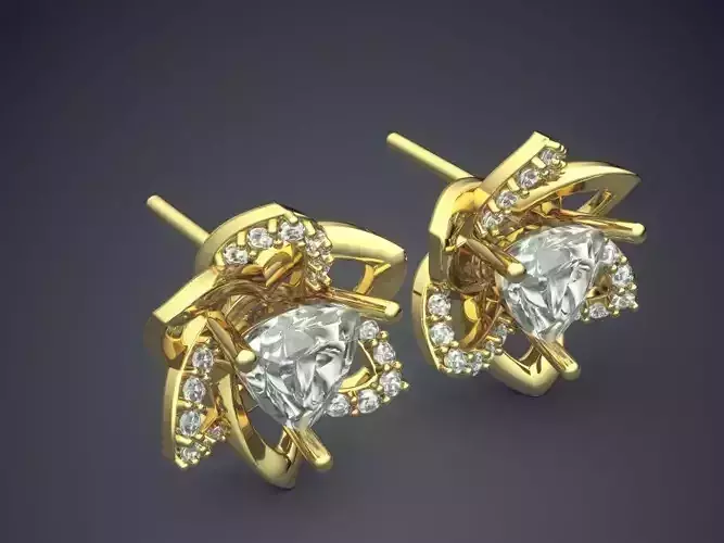 Earrings With Diamonds 2583
