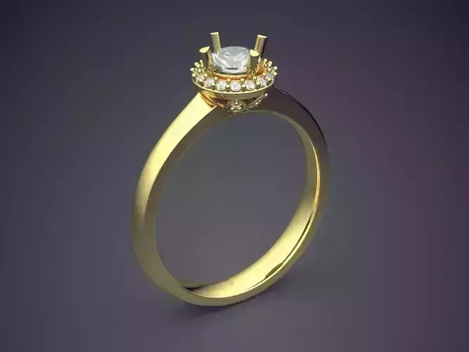 Engagement Ring With Diamonds 2582