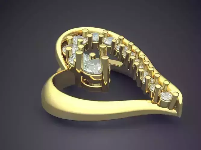 Heart Shape Pendant With Diamonds 2578