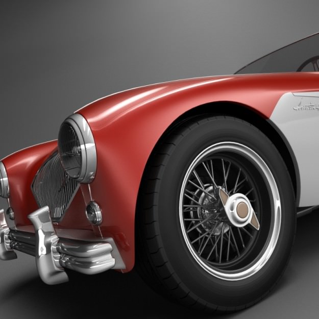 Austin Healey Collection 3D model_4