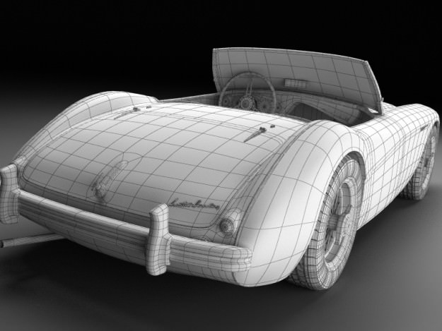 Austin Healey Collection 3D model_9