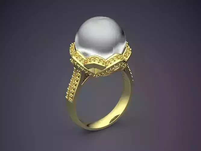 Ring With Pearl 2544
