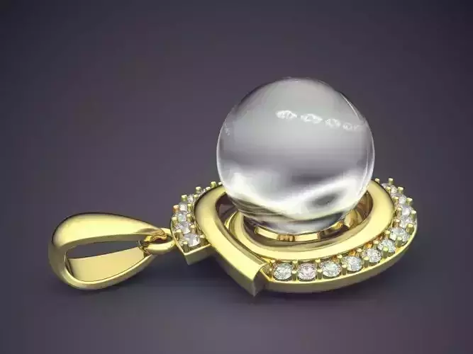Pendant With Pearl 2534