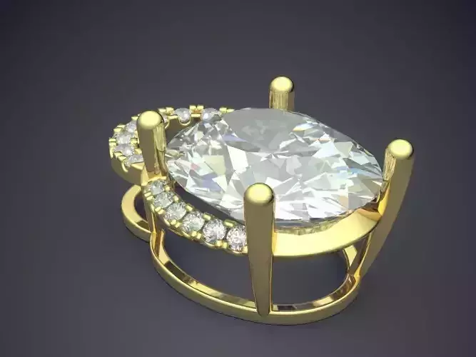 Luxurious Pendant With Diamonds 2528